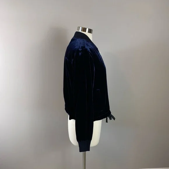 NWTs J Crew Velvet Bomber Jacket - Picture 6 of 16